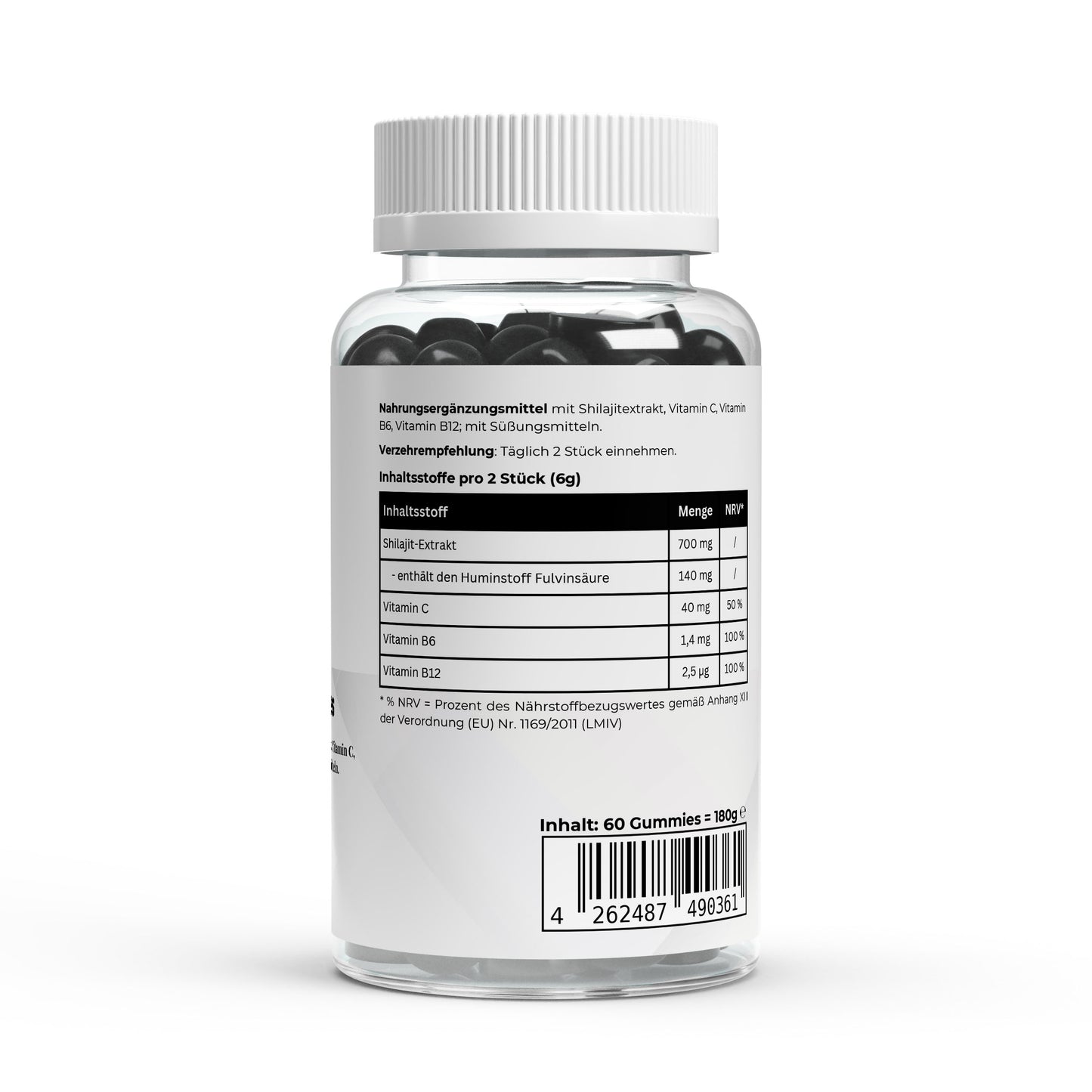 Shilajit Gummies + Vitamin C,B6, B12 - 60 pcs.